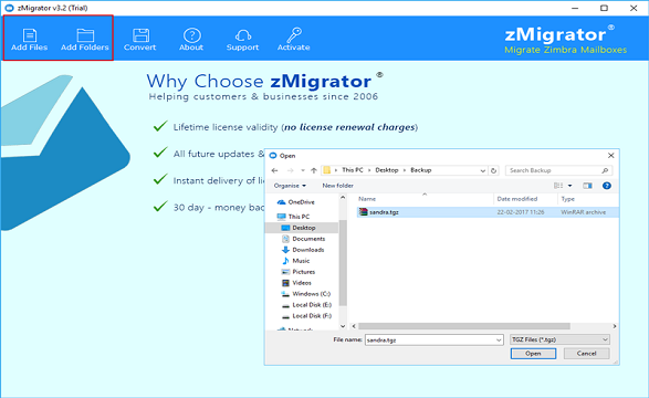 Video Zimbra to Windows live Mail